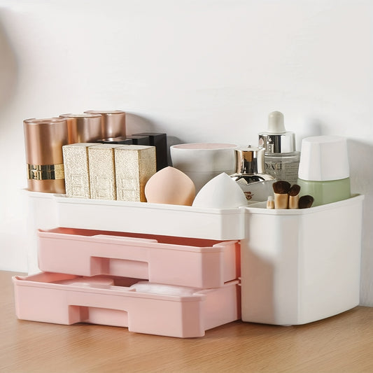 Large Capacity Makeup Organizer with Drawers for Vanity Bathroom