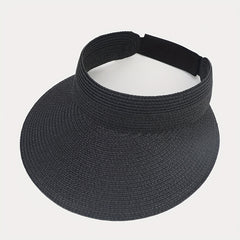 Khaki Faux Fur Woven Sun Hat for Men Women