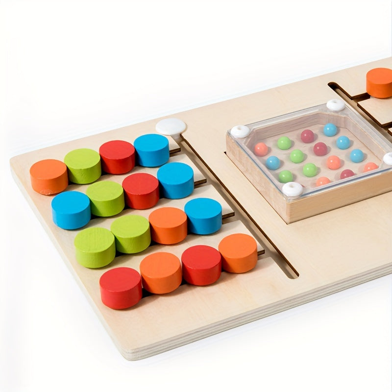 Wooden Logic Game for 2 Players, Improve Classification Cognition