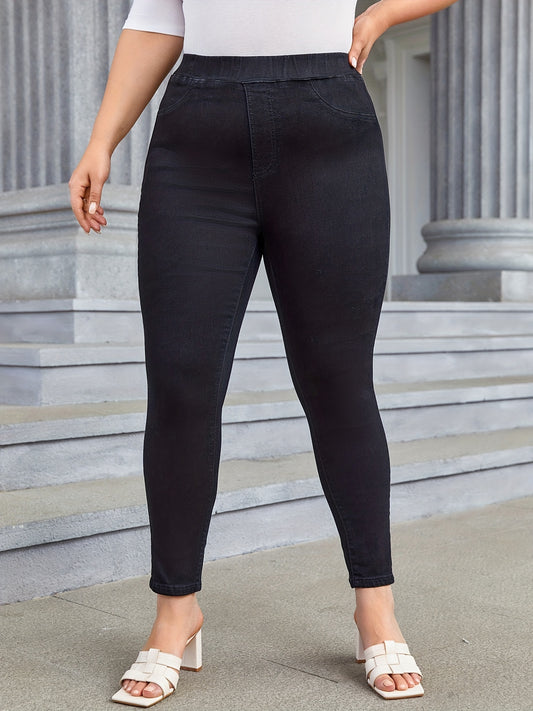  High Rise Stretch Skinny Jeans