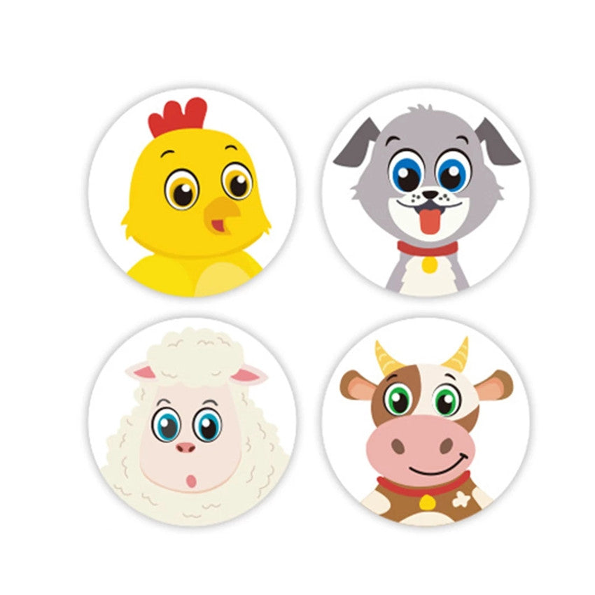 500pcs Cartoon Animal Stickers for Kindergarten Teachers