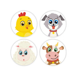 500pcs Cartoon Animal Stickers for Kindergarten Teachers
