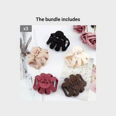 5pcs Matte Hair Clips Strong Grip for Women