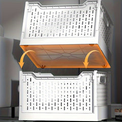 1PC Plastic Storage Basket Dormitory Toy Clothing Folding Box