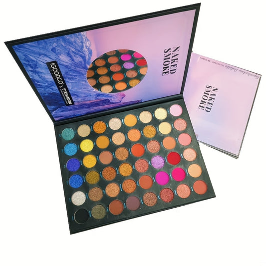 48 Colors Eyeshadow Palette Matte Shimmer Finish High Pigmented Brightening