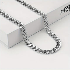 24IN Titanium Steel Cuban Chain - No Rust or Fading