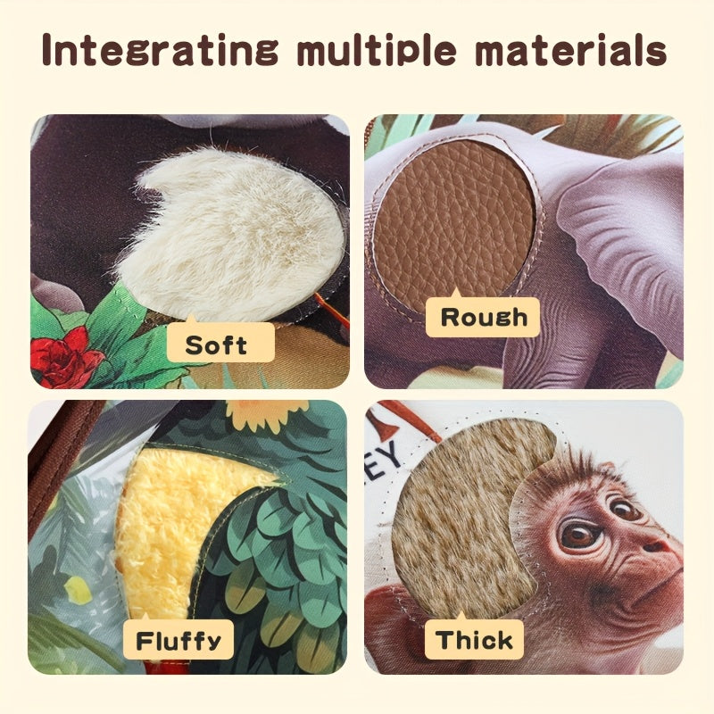 Infant Animal Touch Book - Sensory Development Toy