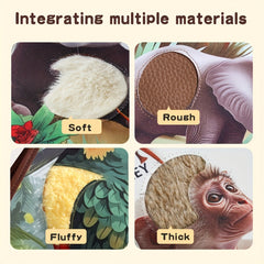 Infant Animal Touch Book - Sensory Development Toy