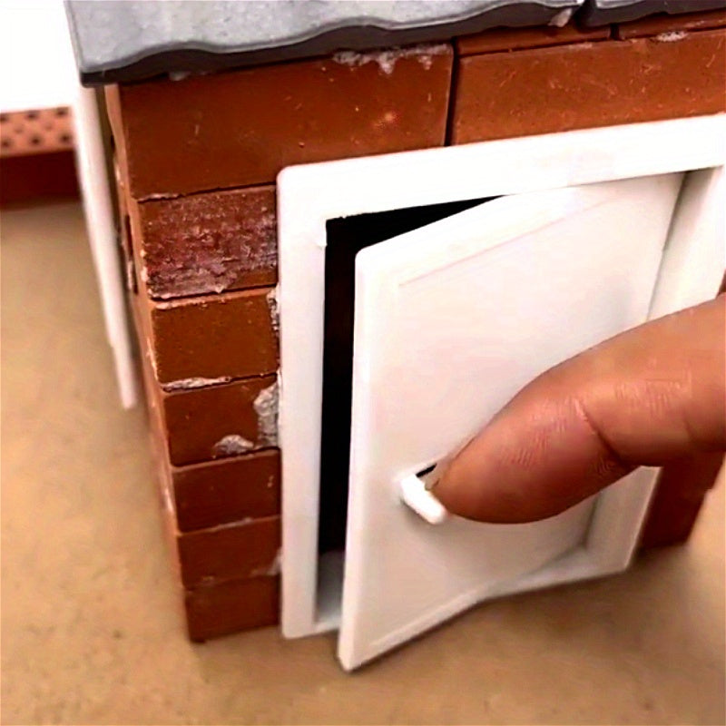 Mini Plastic Door & Window for Doll House Building Model