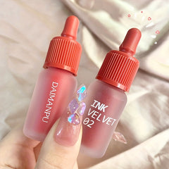 6 Colors Matte Velvet Lip Gloss Red Tone