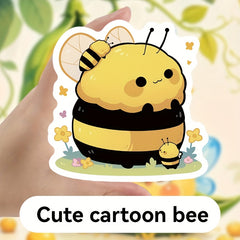 Cute Bee Stickers Set - 52pcs/55pcs - Cartoon Style - Reusable