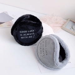 Men's Plush Winter Ear Warmers Thick Fleece Ear Muffs with Soft Fluffy Lining
