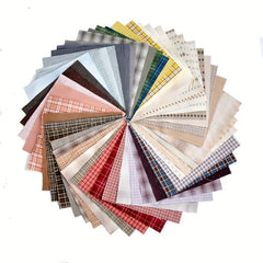 50pcs 10 3 9 3 9in 100% Cotton Japanese DIY Fabric Yarn Dyed