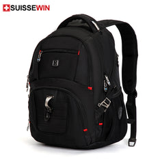 SUISSEWIN Men's Backpack Large Capacity Bookbag Travel Bag