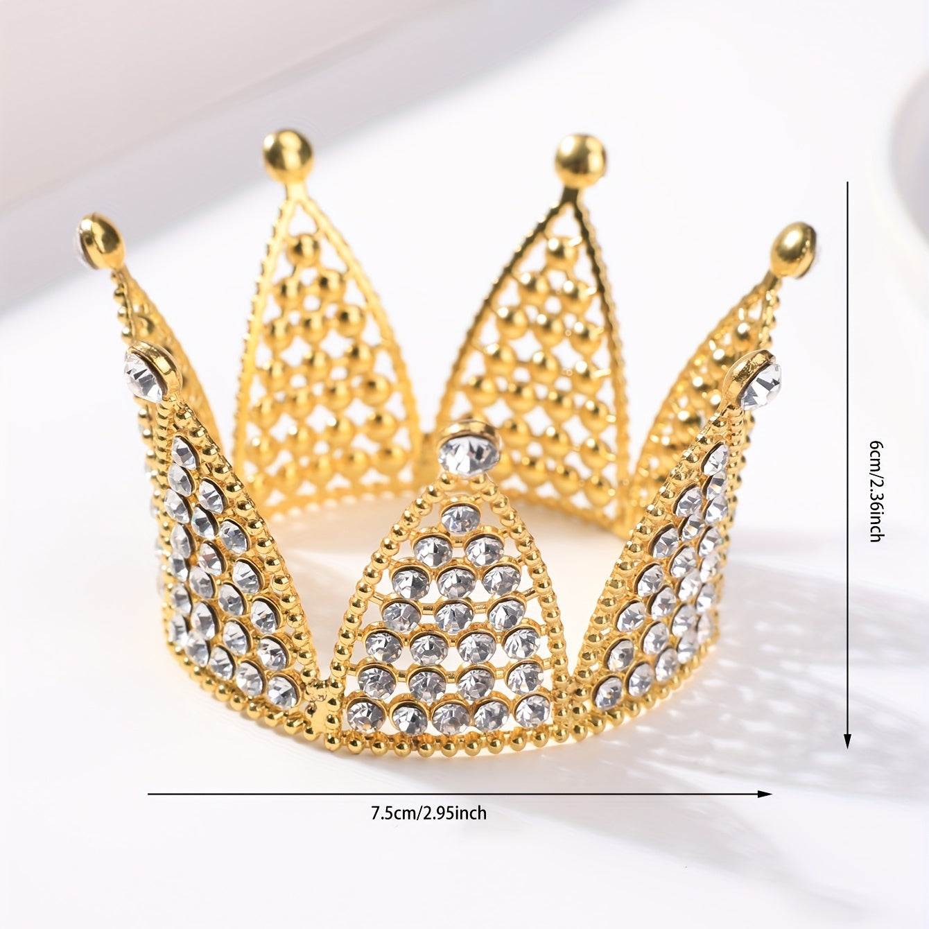 Rhinestone Crown Queen's Crown Headband Bridal Wedding Hair Accessories