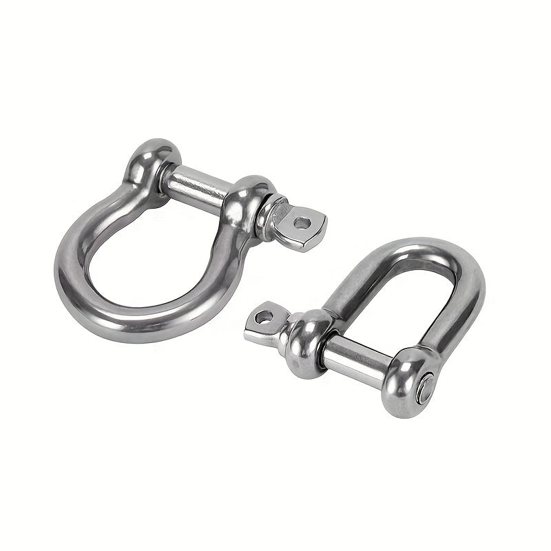Stainless Steel D Shape Bow Load Shackle M4 12 7 81 M5 7 62