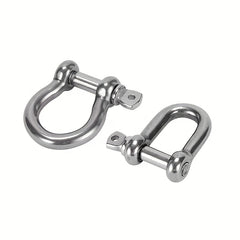 Stainless Steel D Shape Bow Load Shackle M4 12 7 81 M5 7 62