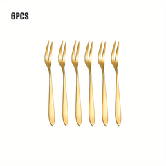 12pcs Stainless Steel Fruit and Salad Forks for Parties Weddings Restaurants