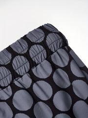  Dot Print High Rise Trousers