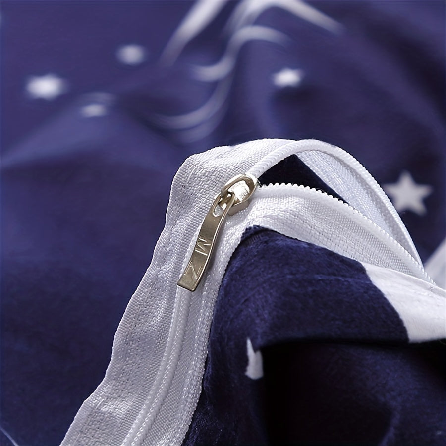 Starry Sky Duvet Cover Set Soft Comfortable Breathable Bedding Set