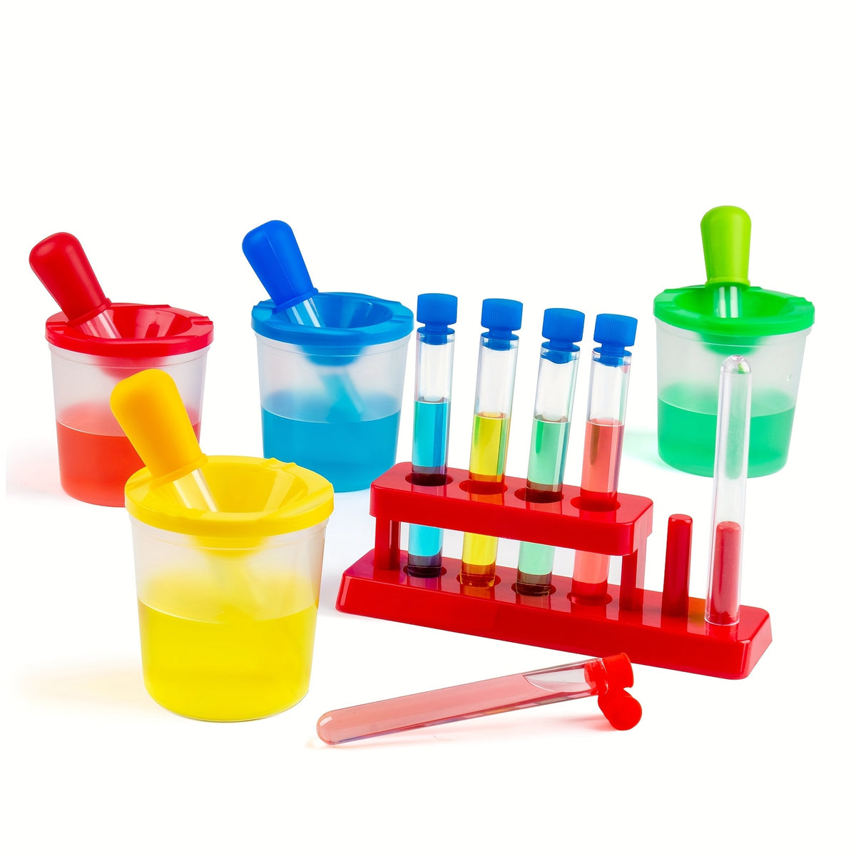 Colorful Science Experiment Kit for Kids with Test Tube Stand