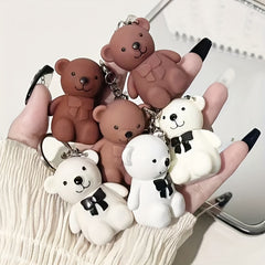 Mini Bear Keychain Lip Glaze Matte Lipstick