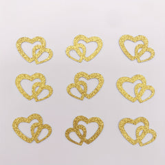 50pcs Heart Confetti Wedding Table Decoration Sparkling Glitter Paper Shreds