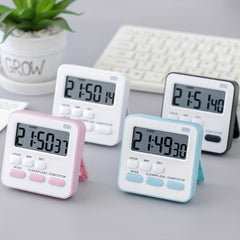 Kitchen Timer Countdown Reminder Small Clock English Version Alarm Clock