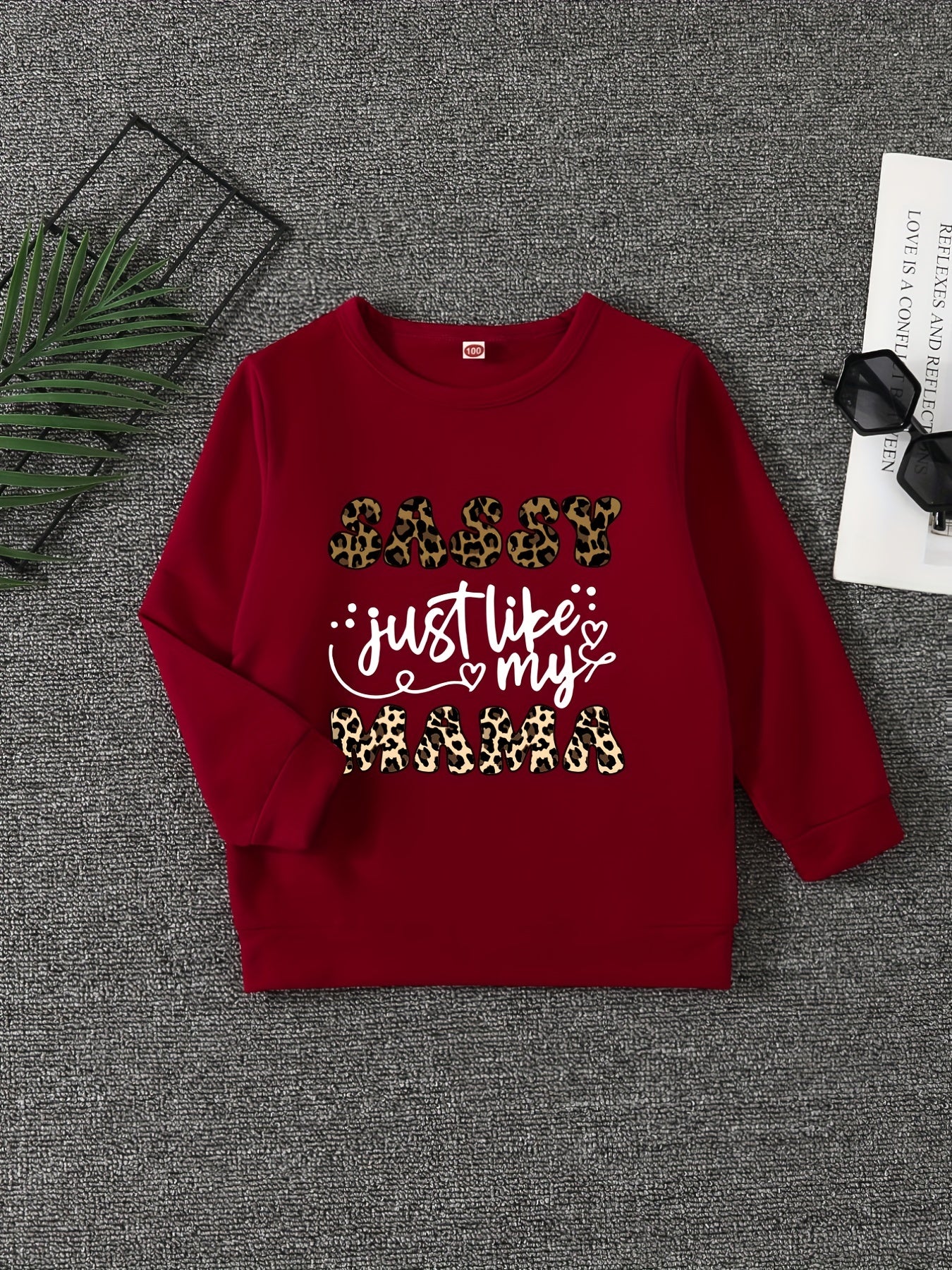 Girls' Sassy Just Like My Mama Graphic Sweatshirt