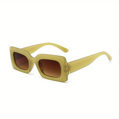 Y2K Rectangle Sunglasses UV400 Sun Shades for Beach Party Club