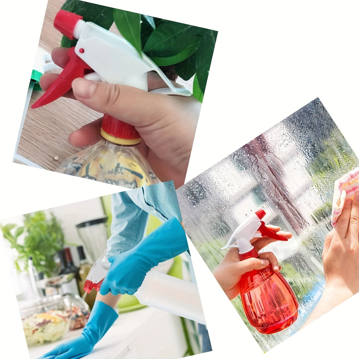 4pcs Trigger Sprayer Nozzles Mist Stream for Gardening Cleaning Watering