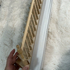 DIY 1:12 Dollhouse Model with Vintage Stairs & Handrails