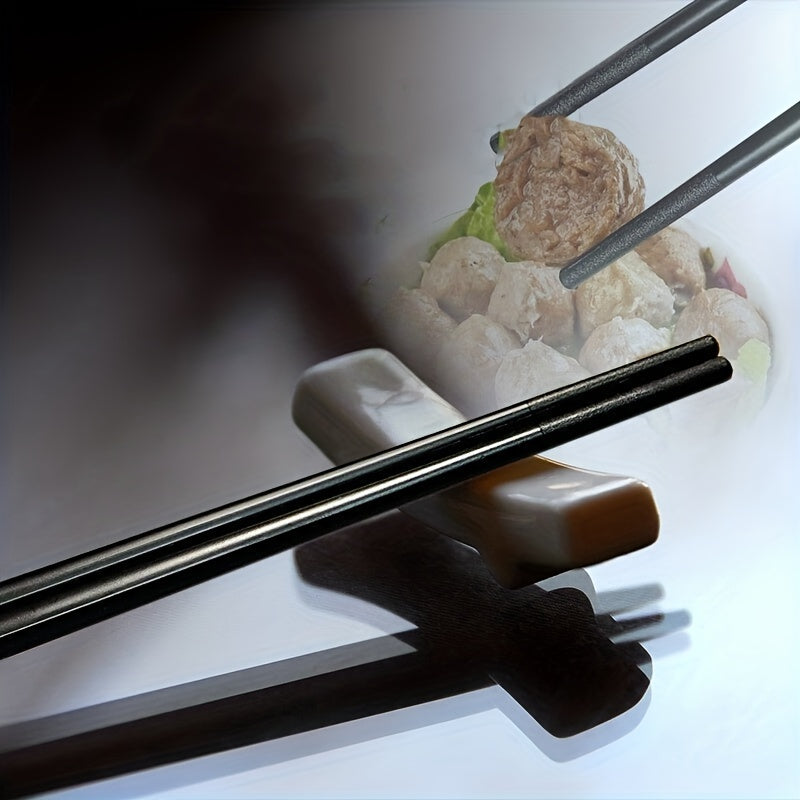 5 Pairs Alloy Chopsticks Reusable High-End Chinese Food Tableware