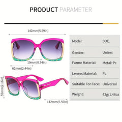 UV Protection Large Frame Sunglasses Mixed Square Sunglasses Decoration