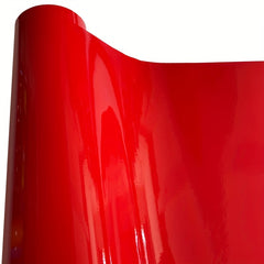 Red Gloss Car Wrap Adhesive Film Decal Sheet Air Release Vinyl