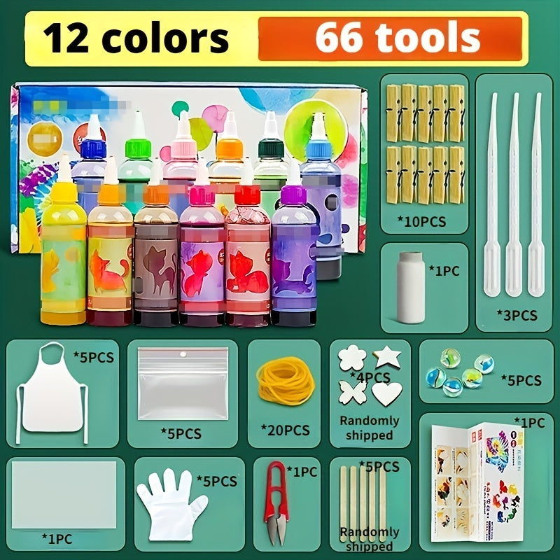 5 8 Colors Tie Dye Kit DIY Crafts & Arts