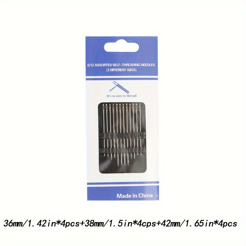 Self Threading Hand Sewing Needle for the Elderly DIY Size