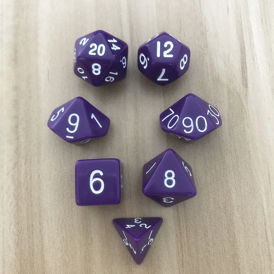7 Pack Double Sided Dice Set for RPG & Entertainment Games