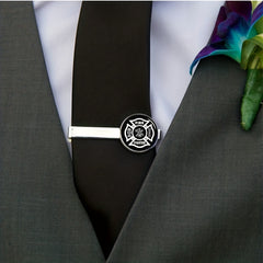 Vintage Alloy Fire Dept Tie Clip