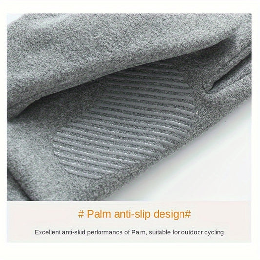 Men's Winter Thickened Coldproof Gloves - Non Slip Touch Screen Warm Gloves