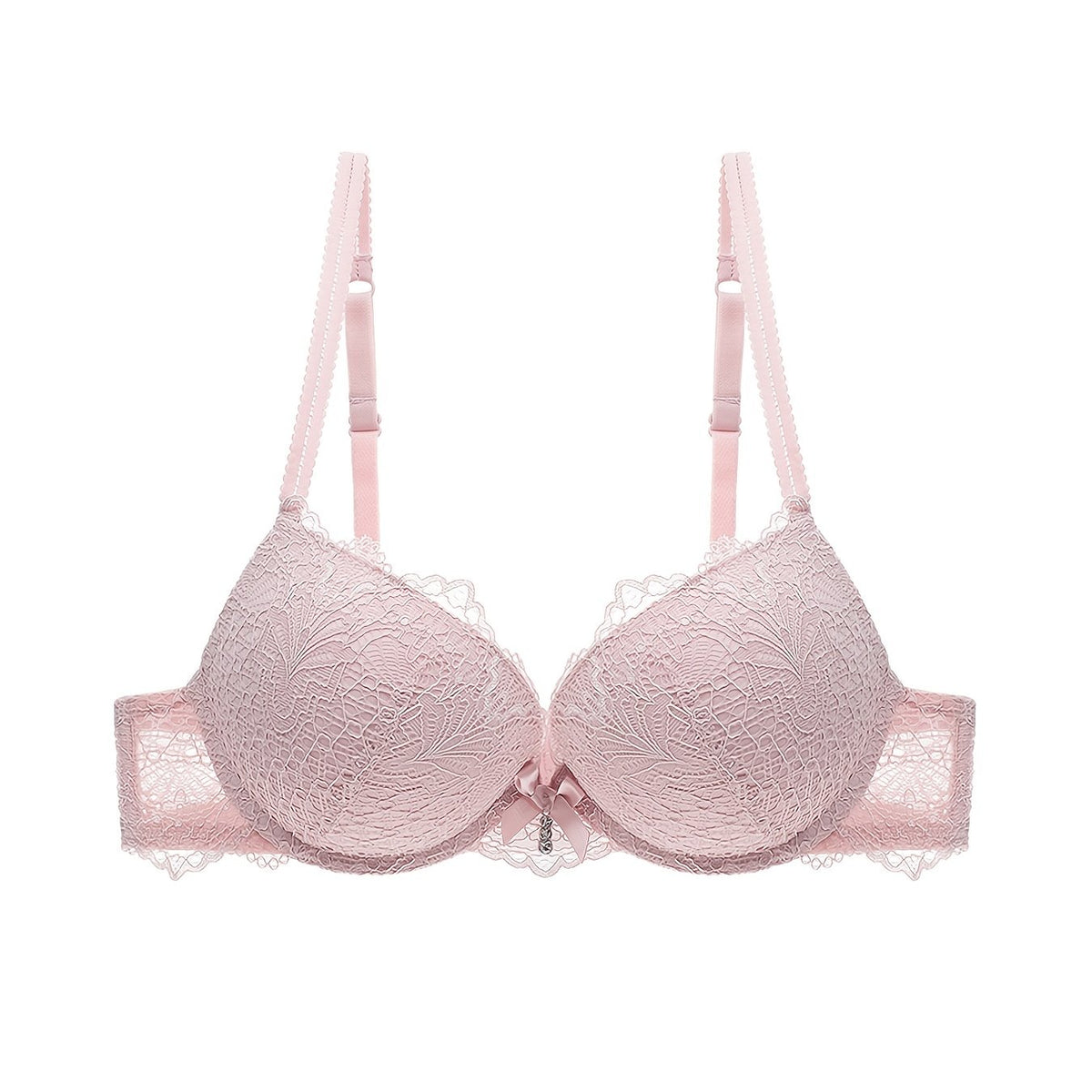 Flower Lace Bra Bow Push Up Lingerie