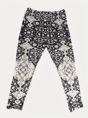 Boho High Rise Skinny Fitness Leggings - Plus Size