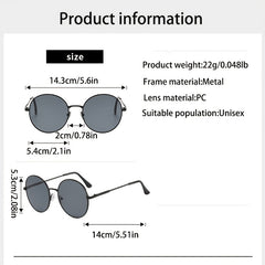Vintage Small Gradient Shades Polarized Eyeglasses