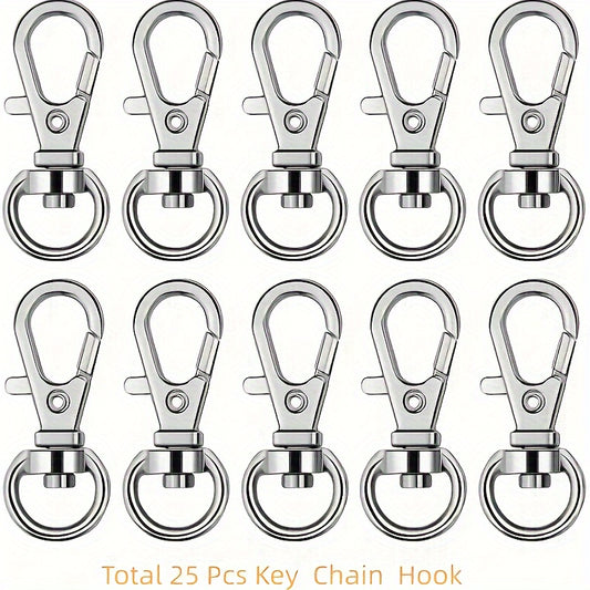 2pcs Stainless Steel Gourd Buckle Keychain Anti-lost Backpack Accessory