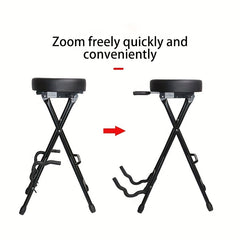 Retro Guitar Stand Stool Bracket Bass Musical Instrument Chair
