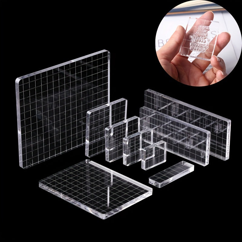 Acrylic Stamp Block for Transparent Seal Stamp DIY Scrapbook Decor