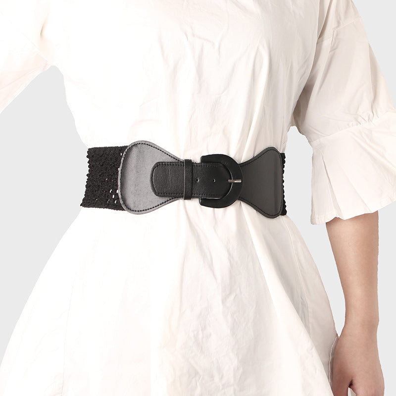 Women's Pin Buckle Belt for Dress Skirt Coat