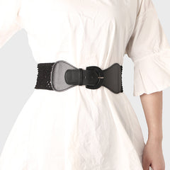 Women's Pin Buckle Belt for Dress Skirt Coat