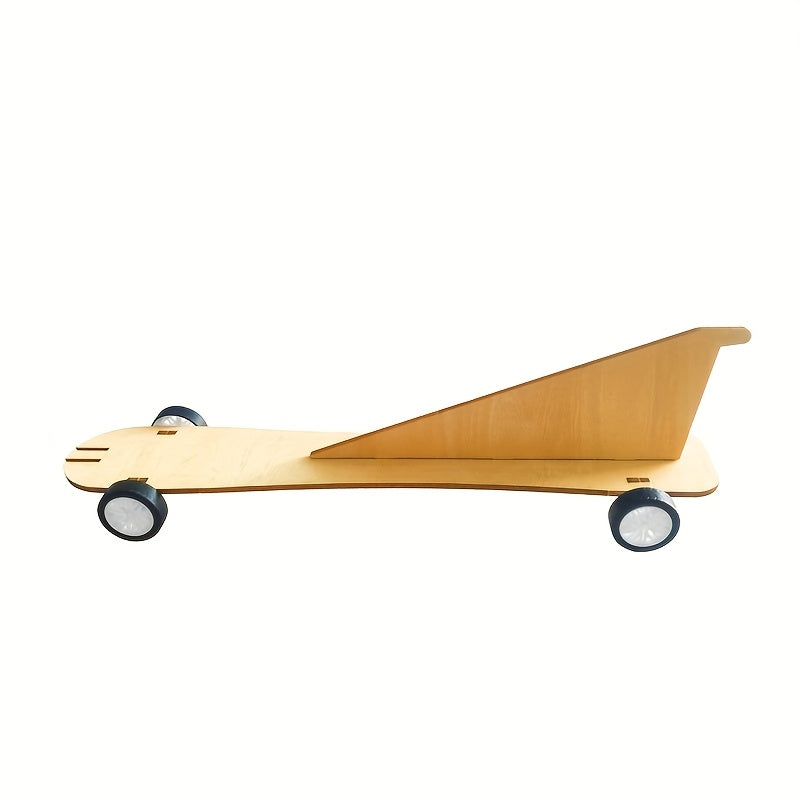 Wooden DIY Wind Mini Car Kit Educational Science Project Construction Set