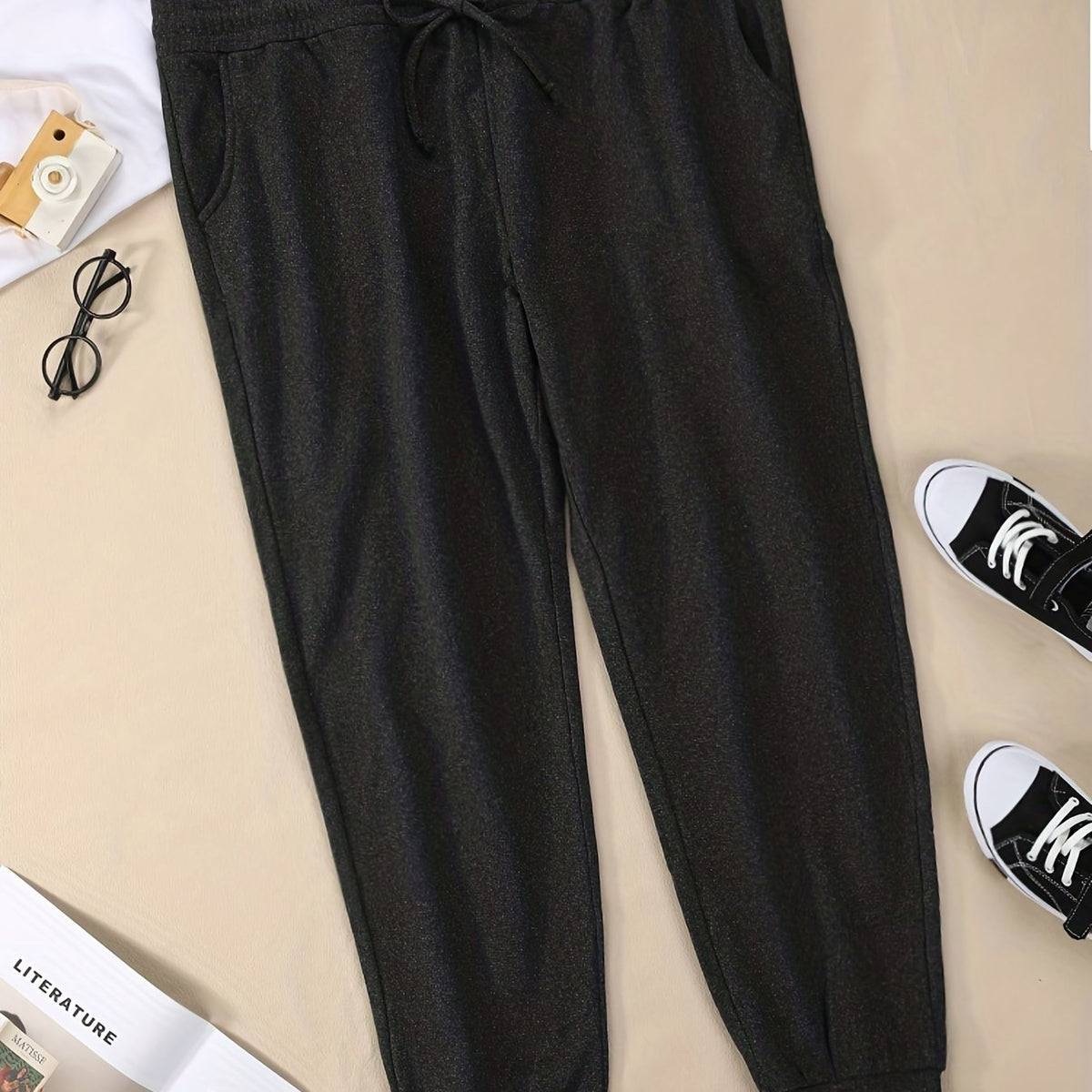 Women's Drawstring Sweatpants Running Jogger